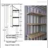 Hanging Shelf Brackets Shipping Container Shelving Brackets Container Accessories