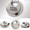 Customized Stainless Steel Round 4 Digit Combination Padlocks Code Lock Shipping Container Disc Lock 