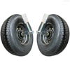 Steel Container Wheel Kit 2-Pack Heavy-Duty Transport Wheels with Axles & Spindle Fabrication