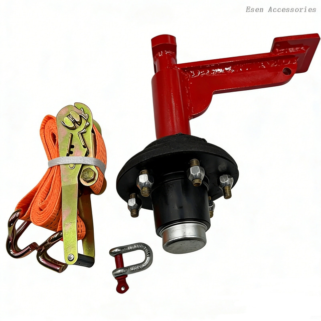 Premium Container Fittings Heavy-Duty Moving 8-Lug Wheel & Axle Kit for Shipping Container Transport