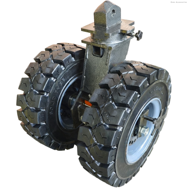 ISO Heavy Duty Double Wheel Solid Rubber Shipping Container Casters Wheels 
