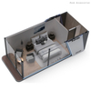 Modern Fashion Prefab Modular Container Mobile Home Cabin Mini Space Capsule House for Sale
