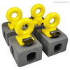 Heavy Duty Container Lifting Lugs 50T Forged Steel with Safety Lock ISO Certified