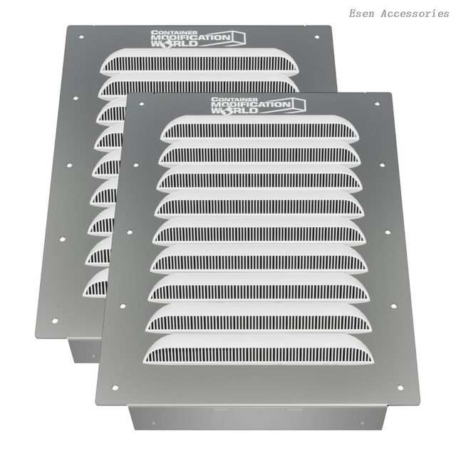 Customized Shipping Container Ventilation Big Air Louvered Gable Vents for Preventing Condensation Overheating