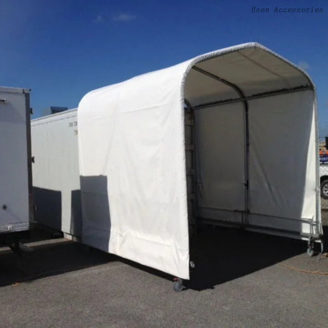 High Quality Steel+PVC ISO Container Canopy Storm Shelter Tent with Wheels