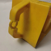 Non Slip Yellow Triangular Trailer Chock Wheel Plastic Stoppers Container Rubber Caster Wheel Chock