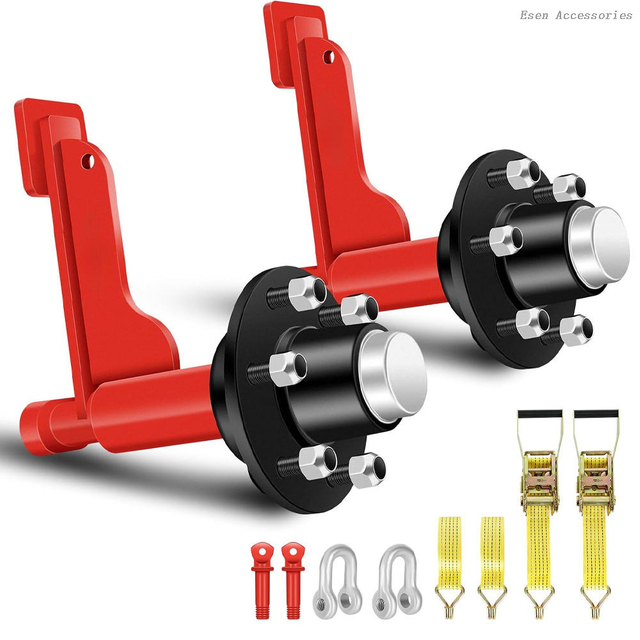 Premium Container Fittings Heavy-Duty Moving 8-Lug Wheel & Axle Kit for Shipping Container Transport