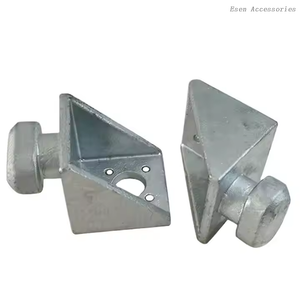 Galvanized Steel Corner Casting Bottom Side Lock ISO Shipping Container Twist Locks