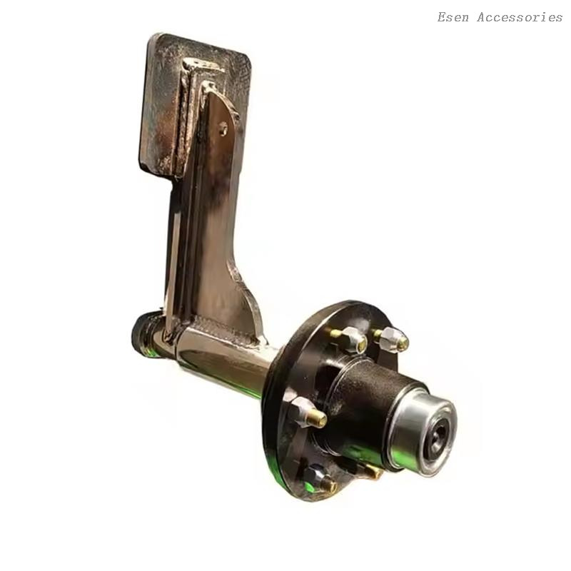 Steel Container Wheel Kit 2-Pack Heavy-Duty Transport Wheels with Axles & Spindle Fabrication