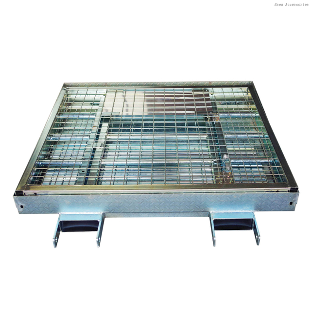 Heavy Duty Steel 2 Person Foldable Scaffolding Forklift Safety Lifting Cage Aerial Work Platform