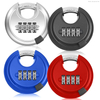 Customized Stainless Steel Round 4 Digit Combination Padlocks Code Lock Shipping Container Disc Lock 