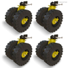 ISO Heavy Duty Double Wheel Solid Rubber Shipping Container Casters Wheels 