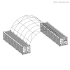Heavy Duty PVC Fabric Shipping Container Canopy Dome Shelter Storage Tent 40/20 ft
