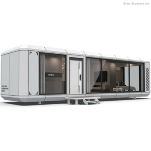 Outdoor Prefabricated Mobile House Cabin Modular Prefab Container Space Capsule Tiny Home for Hotels Villa 