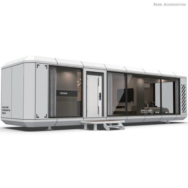 Outdoor Prefabricated Mobile House Cabin Modular Prefab Container Space Capsule Tiny Home for Hotels Villa 