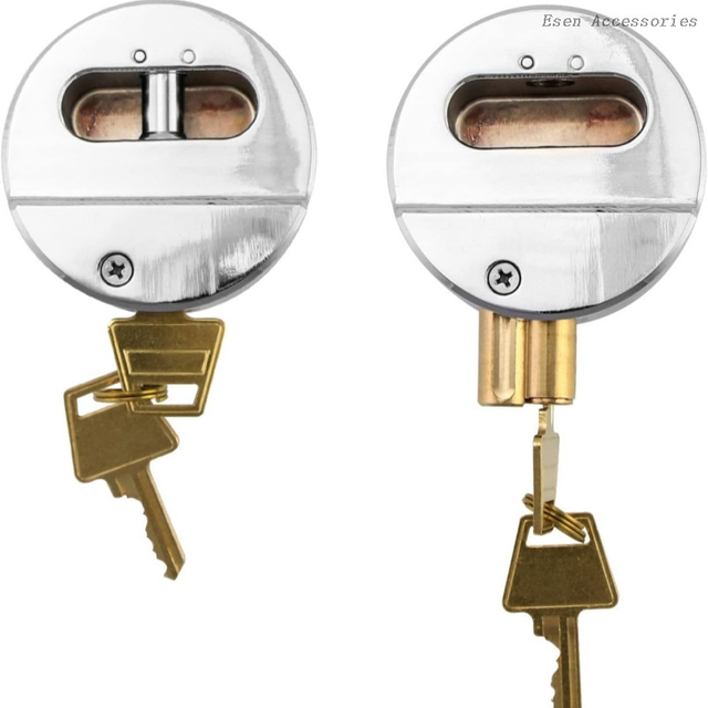 Heavy Duty Steel Security Van Hidden Shackle Padlocks Container Trailer Door Hockey Puck Lock