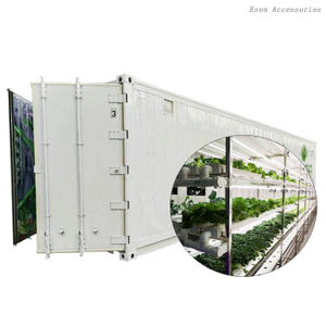 Hydroponic Vegetable Shipping Container Farm Vertical Indoor Growing System Container Greenhouse
