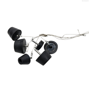 Reefer Container Drain Plug with Steel Wire Lanyard, Rubber Drain Hole Plug for Refrigerated Container 