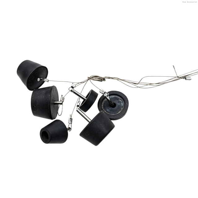 Reefer Container Drain Plug with Steel Wire Lanyard, Rubber Drain Hole Plug for Refrigerated Container 