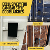 Heavy Duty Steel Storage Container and Trailer Door Lock Protective Box Compatible with Cam Bar Lock