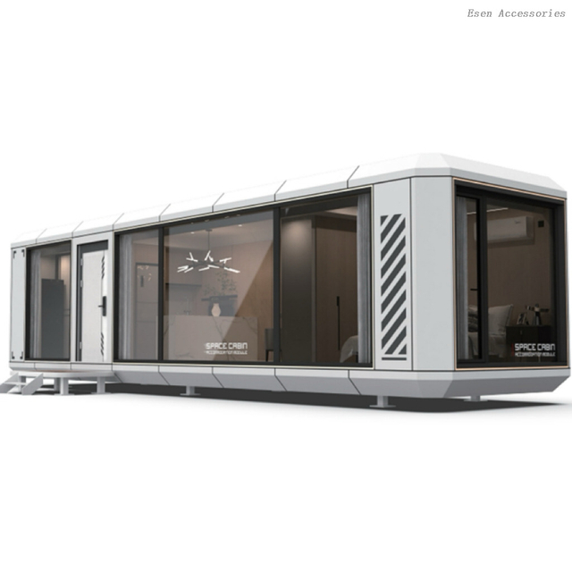 Outdoor Prefabricated Mobile House Cabin Modular Prefab Container Space Capsule Tiny Home for Hotels Villa 