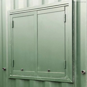 Heavy Duty Steel Shipping Container Prefab House Anti Vandal Window Shutter