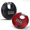 Customized Stainless Steel Round 4 Digit Combination Padlocks Code Lock Shipping Container Disc Lock 