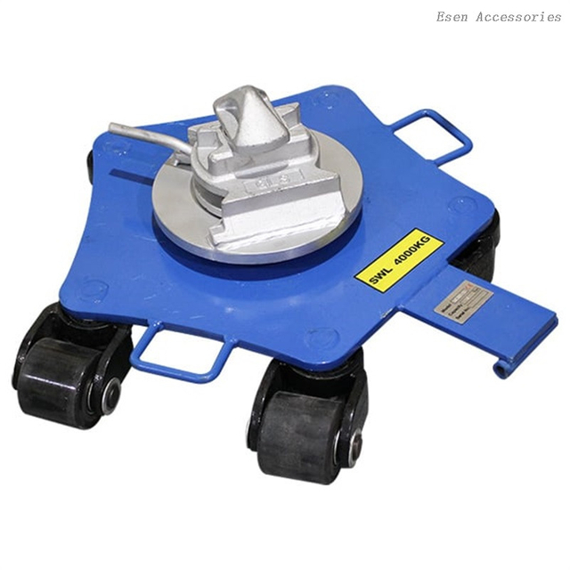 ISO 4T Heavy Duty Load Shipping Storage Container Castor Wheel Moving Skate with Twist Lock