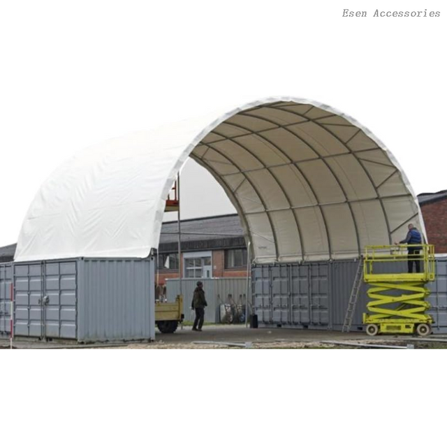 Heavy Duty PVC Fabric Shipping Container Canopy Dome Shelter Storage Tent 40/20 ft
