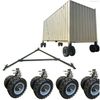 ISO Heavy Duty Double Wheel Solid Rubber Shipping Container Casters Wheels 