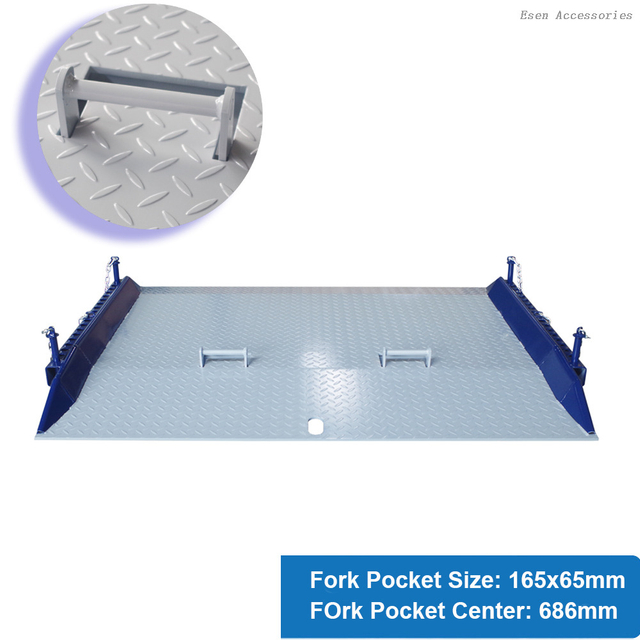Heavy Duty Steel Container Truck Loading Dock Plate Ramps Forklift Dock board for Warehouse