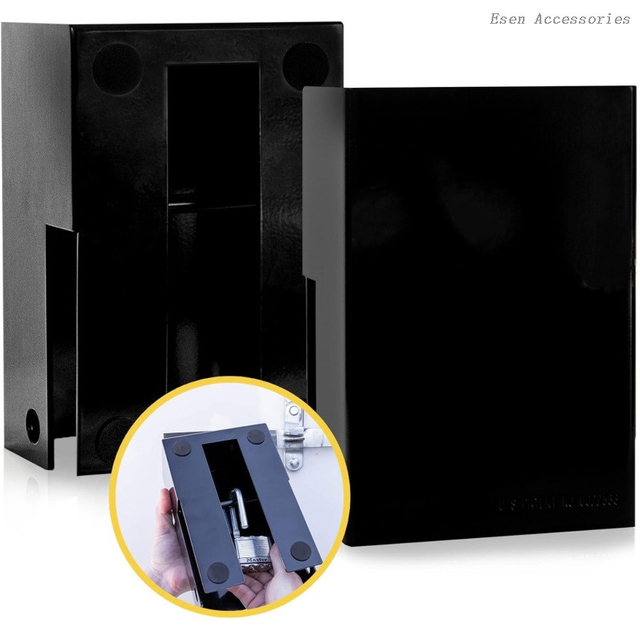 Heavy Duty Steel Storage Container and Trailer Door Lock Protective Box Compatible with Cam Bar Lock