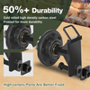2-Pack Shipping Container Wheels 8-Lug Wheels Kit Heavy Duty Shipping Container Axle with U-Shaped Handle