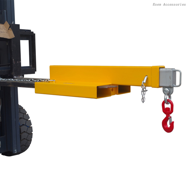 Forklift Lifting Crane Attachment 4.5Ton Telescopic Short/Long Boom Forklift Lifting Fixed Jib