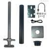 Easy Install Rust-proof Shipping Container Utility Pole Kit for Floodlight, CCTV and Light Fixing