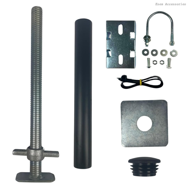 Easy Install Rust-proof Shipping Container Utility Pole Kit for Floodlight, CCTV and Light Fixing