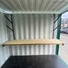 Easy Installation Steel Shipping Container Hanging Storage Pipe Rack Bracket with Work Bench