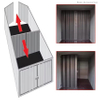 Heavy Duty No Welding Shipping Container Internal Partition Wall Removable Steel Container Divider Wall for Custom Space