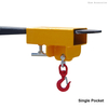 Forklift Crane Lifting Beam Attachment 1T 2.5T 4T 5T Fork Mounted Hoist Hook for Material Lifting