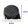10W Shipping Container Solar Powered Roof Ventilation Fan Storage Container Air Vents