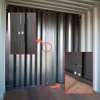 Heavy Duty No Welding Shipping Container Internal Partition Wall Removable Steel Container Divider Wall for Custom Space