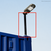 Easy Install Rust-proof Shipping Container Utility Pole Kit for Floodlight, CCTV and Light Fixing