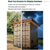 Shipping Container Roof Brackets Kit,Wood Truss Brackets for Shipping Containers Modification