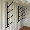 Easy to Install No Drilling Shipping Container Wall Mount 4 Tier Pipe Storage Racking Bracket