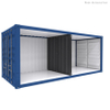 Heavy Duty No Welding Shipping Container Internal Partition Wall Removable Steel Container Divider Wall for Custom Space